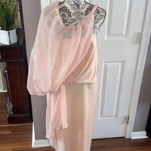 Elegant Pink Mini Dress